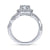 Gabriel & Co 14K White Gold Round Diamond Halo Engagement Ring ER14960R3W44JJ
