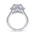 Gabriel & Co 14K White Gold Princess Cut Diamond Halo Engagement Ring ER15009S8W44JJ