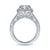 Gabriel & Co 18K White Gold Round Diamond Halo Engagement Ring ER15017R8W83JJ