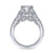 Gabriel & Co 18K White Gold Round Diamond Halo Engagement Ring ER15021R6W83JJ