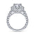 Gabriel & Co 14K White Gold Round Diamond Halo Engagement Ring ER15042R6W44JJ