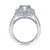 Gabriel & Co 14K White Gold Round Diamond Halo Engagement Ring ER15044R8W44JJ