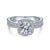 Gabriel & Co 14K White Gold Round Diamond Halo Engagement Ring ER15208R4W44JJ