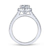 Gabriel & Co 14K White Gold Round Halo Diamond Engagement Ring  ER6419W44JJ