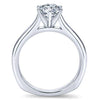 Gabriel & Co 14K White Gold Round Diamond Engagement Ring  ER6623W4JJJ