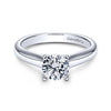 Gabriel & Co 14K White Gold Round Diamond Engagement Ring  ER6639W4JJJ