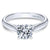 Gabriel & Co 14K White Gold Round Diamond Engagement Ring  ER6672W4JJJ