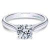 Gabriel & Co 14K White Gold Round Diamond Engagement Ring  ER6672W4JJJ