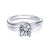 Gabriel & Co 14K White Gold Round Bypass Diamond Engagement Ring ER6680W4JJJ