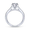Gabriel & Co 14K White Gold Round Diamond Engagement Ring  ER6685W4JJJ