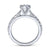 Gabriel & Co Vintage 14K White Gold Round Diamond Engagement Ring  ER6707W4JJJ