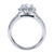 Gabriel & Co 14K White Gold Round Diamond Halo Engagement Ring ER6710W44JJ
