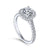 Gabriel & Co 18K White Gold Round Diamond Halo Engagement Ring ER6824W83JJ