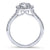 Gabriel & Co 14k White Gold Round Halo ENGAGEMENT RING ER6872W44JJ