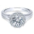 Gabriel & Co 14K White Gold Round Diamond Halo Engagement Ring ER6941W44JJ