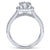 Gabriel & Co 14K White Gold Round Diamond Halo Engagement Ring ER6984W44JJ