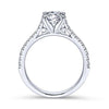 Gabriel & Co 14K White Gold Round Diamond Engagement Ring  ER7224W44JJ
