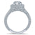 Gabriel & Co 14K White Gold Round Diamond Halo Engagement Ring ER7256W44JJ