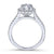 Gabriel & Co 14K White Gold Round Diamond Halo Engagement Ring ER7259W44JJ