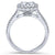 Gabriel & Co 14K White Gold Princess Cut Diamond Halo Engagement Ring ER7277W44JJ