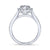 Gabriel & Co 14K White Gold Round Diamond Halo Engagement Ring ER7278W44JJ