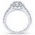 Gabriel & Co 14K White Gold Round Diamond Halo Engagement Ring ER7292W44JJ
