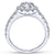 Gabriel & Co 14K White Gold Round Diamond Halo Engagement Ring ER7292W44JJ