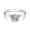 Gabriel & Co 18K White Gold Round Diamond Engagement Ring  ER7301W83JJ