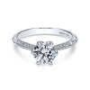 Gabriel & Co Platinum Round Diamond Engagement Ring  ER7389PT3JJ