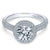 Gabriel & Co 14K White Gold Round Diamond Halo Engagement Ring ER7489W44JJ