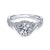 Gabriel & Co 14K White Gold Round Halo Diamond Engagement Ring  ER7543W44JJ