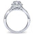 Gabriel & Co. 14k White Gold Round Halo ENGAGEMENT RING ER7543W44JJ