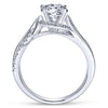 Gabriel & Co 14K White Gold Round Twisted Diamond Engagement Ring ER7801W44JJ