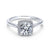 Gabriel & Co 14K White Gold Round Diamond Halo Engagement Ring ER7818W44JJ