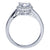 Gabriel & Co 14K White Gold Round Diamond Halo Engagement Ring ER7823W44JJ