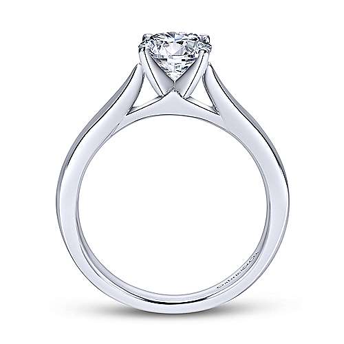 Gabriel & Co 14K White Gold Round Diamond Engagement Ring  ER7894W4JJJ