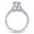 Gabriel & Co Vintage 14K White Gold Round Diamond Engagement Ring  ER8046W44JJ