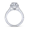 Gabriel & Co 14K White Gold Round Diamond Halo Engagement Ring ER8152W44JJ