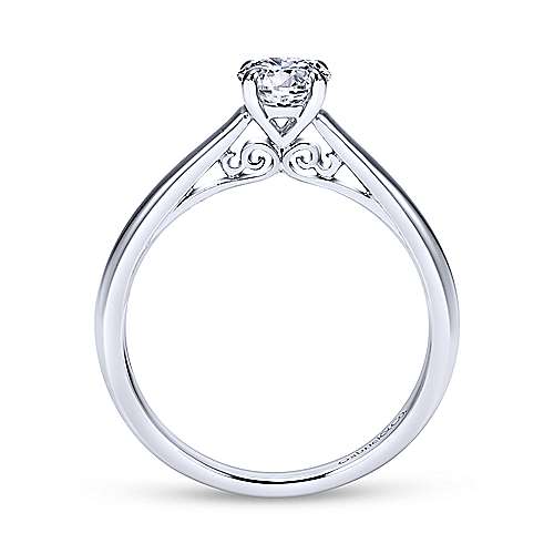 Gabriel & Co 14K White Gold Round Diamond Engagement Ring  ER8686W4JJJ