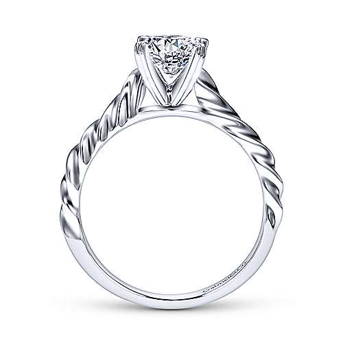 Gabriel & Co 14K White Gold Round Diamond Engagement Ring  ER8882W4JJJ