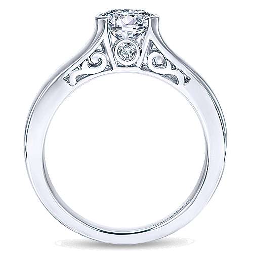 Gabriel & Co 14K White Gold Round Diamond Engagement Ring  ER9057W44JJ