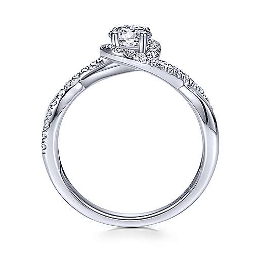 Gabriel & Co 14K White Gold Round Diamond Halo Engagement Ring ER98733W44JJ.CSD4