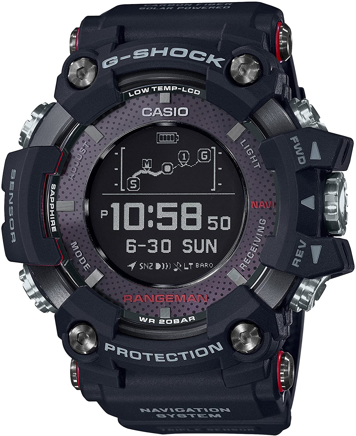 Casio G-Shock GPRB1000-1 RANGEMAN  60mm Case Men's Watch