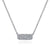 Gabriel & Co. 14K White Gold Rectangular Diamond Pendant Necklace NK4943W45JJ