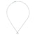 Gabriel & Co. 14k White Gold 0.09ct Diamond Heart Pendant Necklace NK5451W45JJ