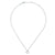 Gabriel & Co. 14k White Gold 0.09ct Diamond Heart Pendant Necklace NK5451W45JJ