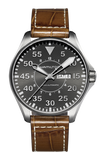 Hamilton Khaki Aviation Pilot H64715885 Day / Date Automatic Leather Watch