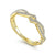 Gabriel & Co. 14K Yellow Gold Twisted Diamond Stackable Ring LR51168Y45JJ
