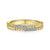 Gabriel & Co. 14K Yellow Gold Segmented Beaded Diamond Stackable Ring LR51456Y45JJ