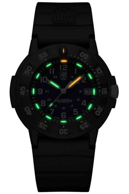 Luminox 3001.EVO.OR Men's Black Dial Swiss Quartz 43mm Case Watch